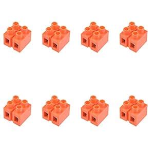 Fielect Terminal Block,Dual Row 2 Positions 600V 36A Screw Terminal ...