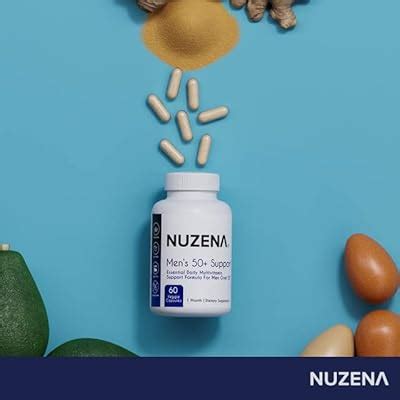 Buy NUZENA Men’s 50+ Multivitamin, Pack of 60 Vitamin A, Vitamin B1, B3 ...