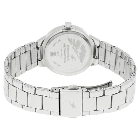 Buy Online Fastrack Checkmate Quartz Analog Blue Dial Stainless Steel ...