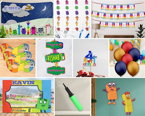 Number Blocks Theme Exculsive Combo Kit | Kids birthday party – Party ...