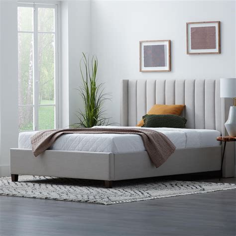 Free Shipping! Rest Haven Odessa King Upholstered Wingback Platform Bed ...