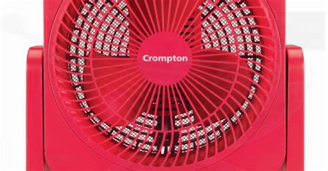 Crompton Bubbly 8" 200mm Table Fan Cherry Red