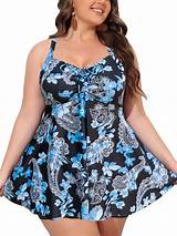Duvowe Plus Size Swimsuits for Women Two Piece Tankini Bathing Suits ...