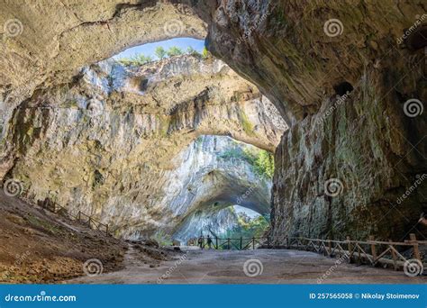 Devetashka Cave with Holes on the Ceiling Stock Photo - Image of famous, landscape: 257565058