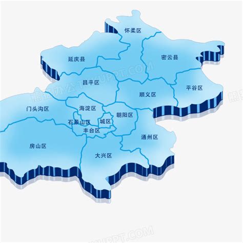 北京市行政区域地图板块PNG图片素材免费下载_地图PNG_591*591像素_熊猫办公