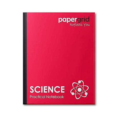 papergrid Practical Notebook - Science, 28 cm x 22 cm, 120 Pages, Hard ...