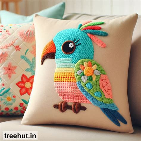 Parrot Cushion Design Ideas, Bird Cushion Ideas