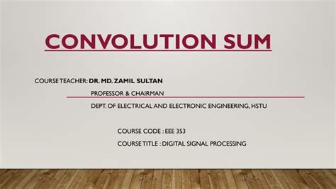 Convolution Sum Example 的图像结果