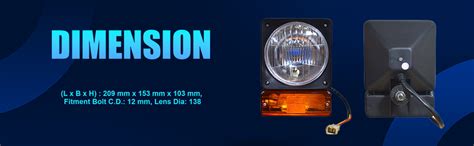 APSMOTIV Rear Head Light/Head Lamp Lights Set/Turn Signal Indicator ...