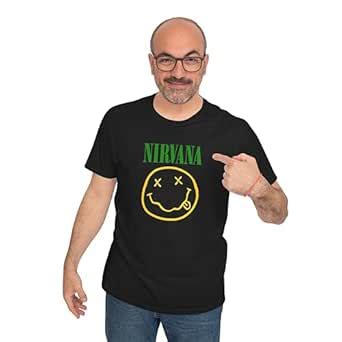 InDIAn CLOTHInG CO. Men's Regular Fit Half Sleeve T-Shirt, Nirvana Band ...