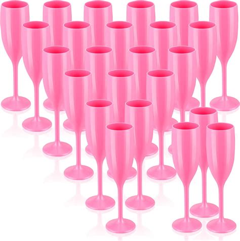 Amazon.com: FillTouch 24 Pcs Heart Shaped Champagne Flutes Valentines ...