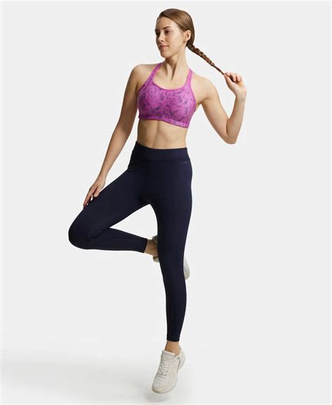 Buy Microfiber Elastane Performance Leggings with Elasticated Waistband ...