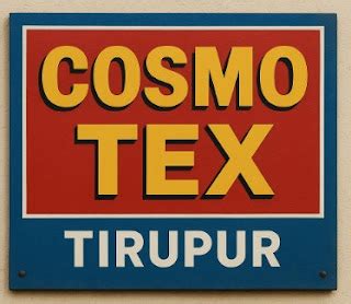 COSMO TEX TIRUPUR JOBS WANTED Walk In Interview Date: 02.07.2025 to 08. ...
