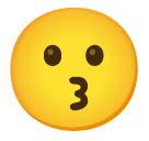 😗 Kissing face emoji copy paste png download