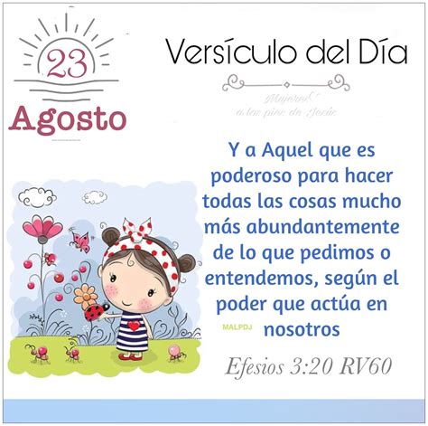 Versículo del Día - Efesios 3:20 RV60