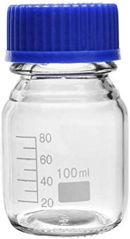 FZN Reagent Bottles Graduated Storage Borosilicate Glass Bottle with ...