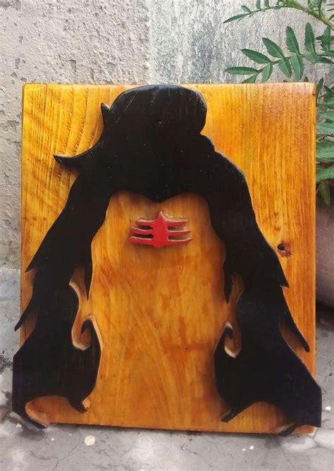 Wooden art- Shiv Mahadev