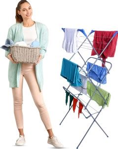 Peng Essentials Steel Floor Cloth Dryer Stand Small Cloth Arier Price ...
