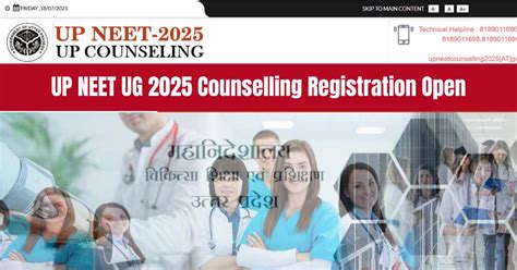 UP NEET UG 2025 Counselling Registration Open; Check Steps to Apply ...