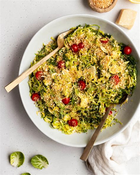 Raw Shredded Brussels Sprouts - Recipelast