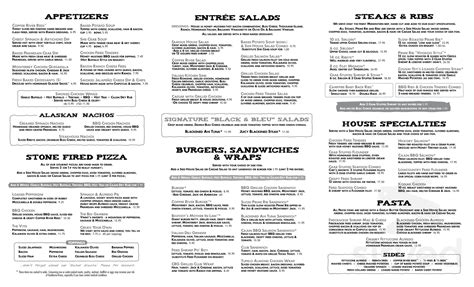 Copper River Grill menu in Nicholasville, Kentucky, USA