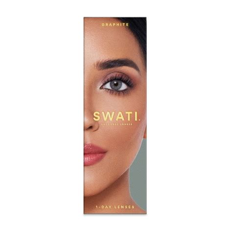 Coloured Contact Lenses Graphite - 1 Day • Power -5.50