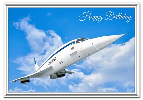 Buy Felicitas Stunning Concorde Birthday Card - Unusual Airplane Design ...