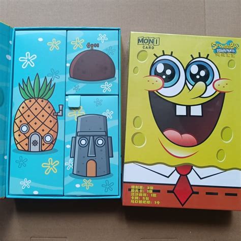Spongebob SquarePants Card Treasure Gift Box One Bullet Collection Card ...