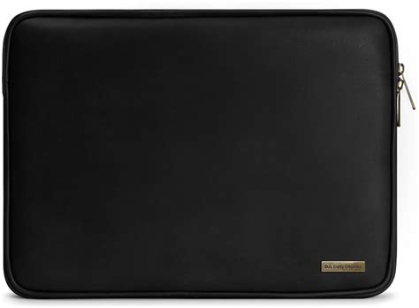 DailyObjects Zippered Sleeve for MacBook & Laptop 14 Inch | Solid Black ...