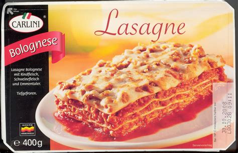 Fertig Lasagne Marke "Carlini" vom Aldi Süd   Lotta  