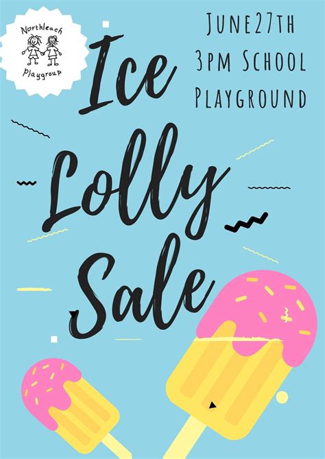 Ice Lolly Sale - Northleach Playgroup, Northleach C of E Primary School ...