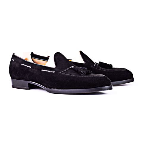 Black Suede Loafers For Men