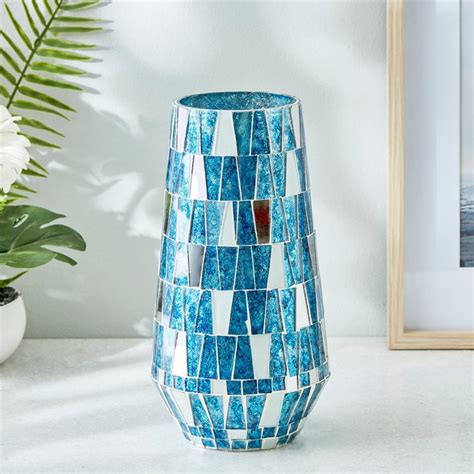 Buy Mabel Decor Glass Mosaic Vase from Home Centre at just INR 999.0