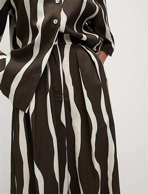 Buy Printed Wide Leg Trousers at Marks & Spencer