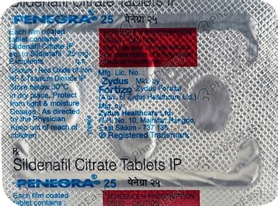 Penegra-25 Tablet: Uses, Side-effects, Price, Dosage & More Info ...