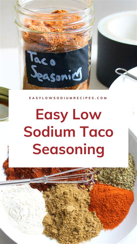 Low sodium taco seasoning – Artofit