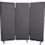 Luxor reclaim™ Acoustic Room Dividers, Dark Gray, 3 Panels from Cole ...