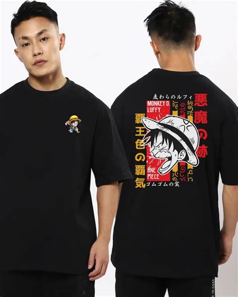 Rarescape Monkey D. Roar: A Pirate's Soul Unleashed Black Oversized Tee ...