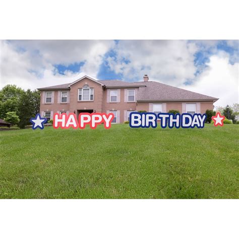 Hillman Happy Birthday 22-3/5-in x 15-in Corrugated plastic Residential ...