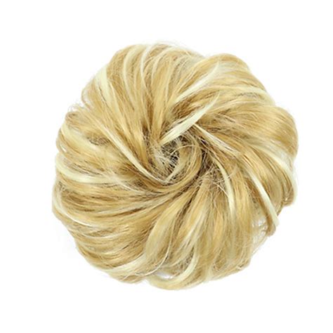 Messy Bun Hair Piece Hair Bun Scrunchies Synthetic Wavy Curly Chignon ...