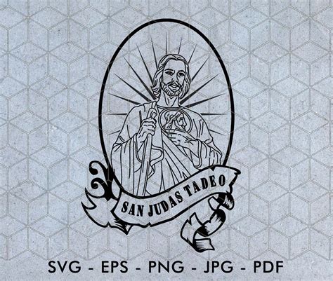 San Judas Tadeo Digital, Saint Judas Thaddeus Svg, Prayer Svg, Religion ...