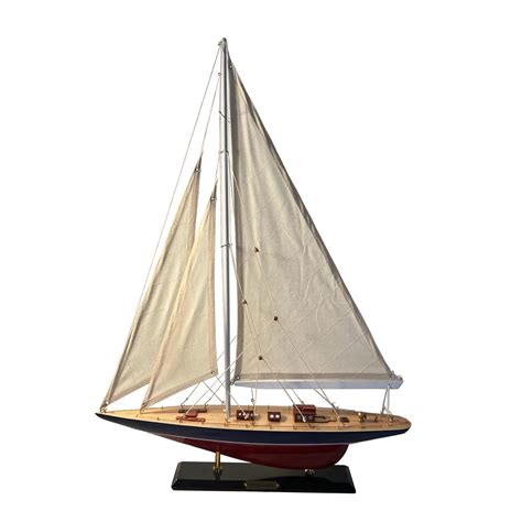 Buy Detailed 50cm long wooden model Endeavour J Class Sailing Yacht ...