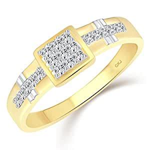 Gk Jewellers Antique Cultured Diamond Studded Gold Plated Alloy Cubic ...