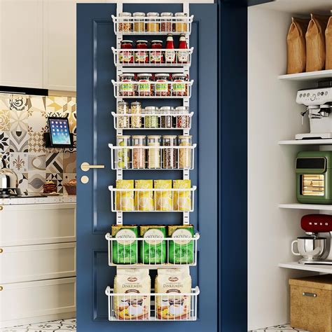 Over The Door Pantry Organizer, 8-Tier Over The Door Organizer with ...