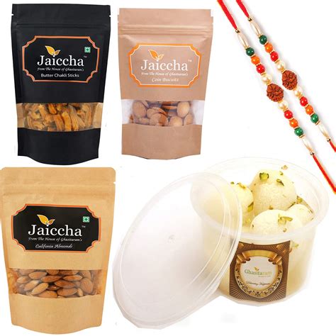 Ghasitaram Gifts Rakhi Gifts for Brothers Best of 4 Rasgulla Pack ...