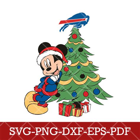 Buffalo Bills_mickey christmas 12,SVG,DXF,EPS,PNG,digital do - Inspire ...