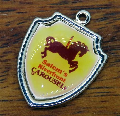 Vintage silver SALEM'S RIVERFRONT CAROUSEL OREGON TRA… - Gem