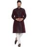 Buy Burgundy Kurtas for Men by Mohanlal Sons Online | Ajio.com
