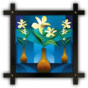 Poster N Frames Cross Wooden Frame Hand-Crafted with photo of Flower ...