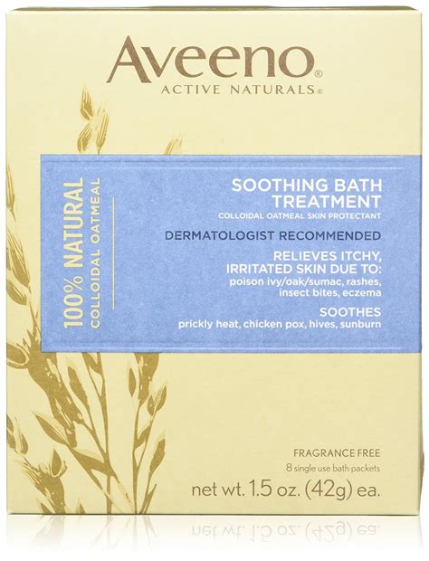 Buy Aveeno Soothing Bath Treatment with 100% Natural Colloidal Oatmeal ...